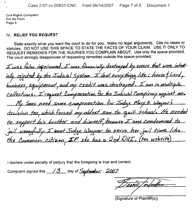 Case Filing for District Court