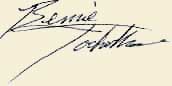 Bernie's signature